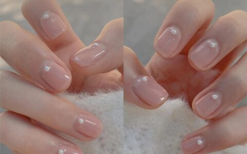 不容易落伍的天然珍珠做美甲，雅致气场，温婉的小千金小姐感