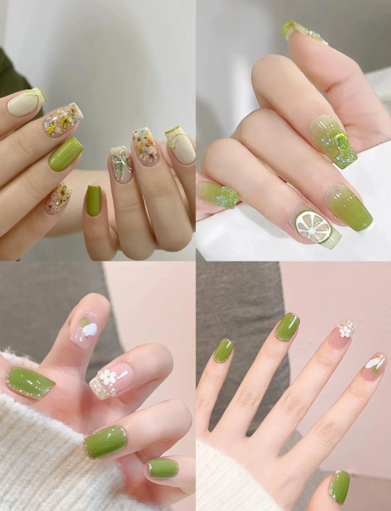 2026春季美甲指南：绿色美白又高级