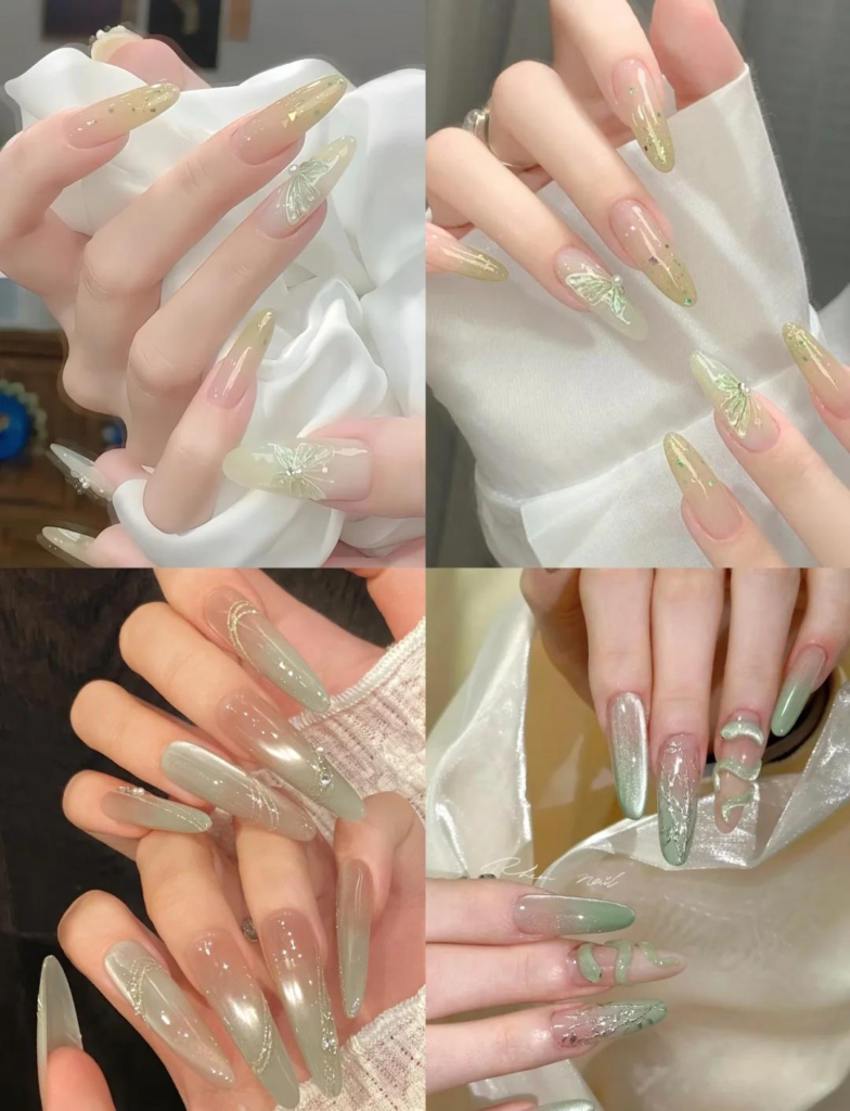 2026春季美甲指南：绿色美白又高级